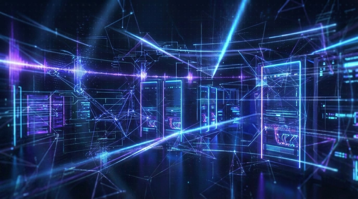 A futuristic holographic scanner performing a professional IP reputation check on a digital identity.